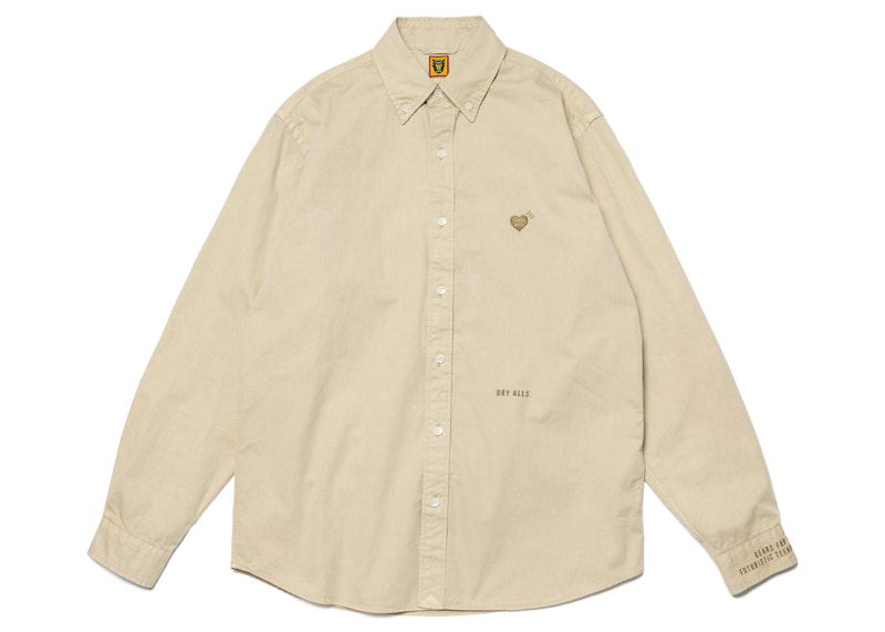 Košeľa Human Made Long Sleeve Shirt Béžová | HM25SH011