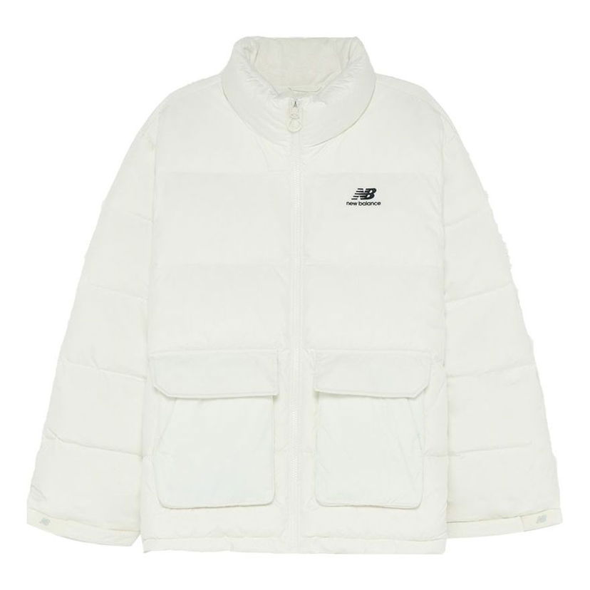 Prešívaná bunda New Balance Active Short Down Jacket Biela | 5PC44683-IV