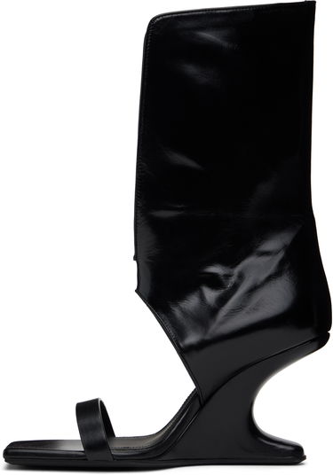 Tenisky a topánky Rick Owens Rick Owens Hollywood Winged Cantilever Heeled Sandals Čierna | RP01E7853 LGT, 2