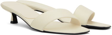 Doplnky Loulou de Saison Loulou de Saison Atrium Heeled Sandals Biela | ATRIUM, 3