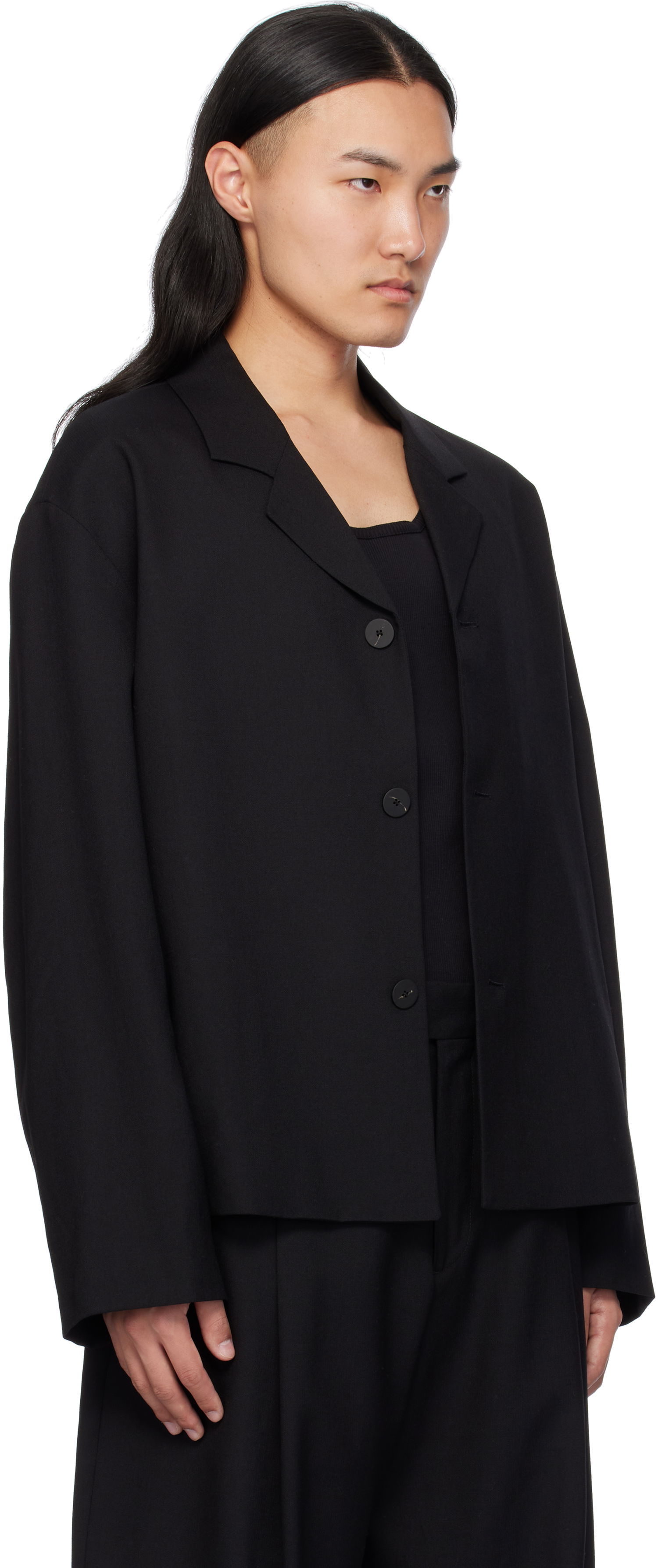 Bunda Studio Nicholson Studio Nicholson Ferro Wool Jacket Čierna | FERRO SNM - 1269, 1