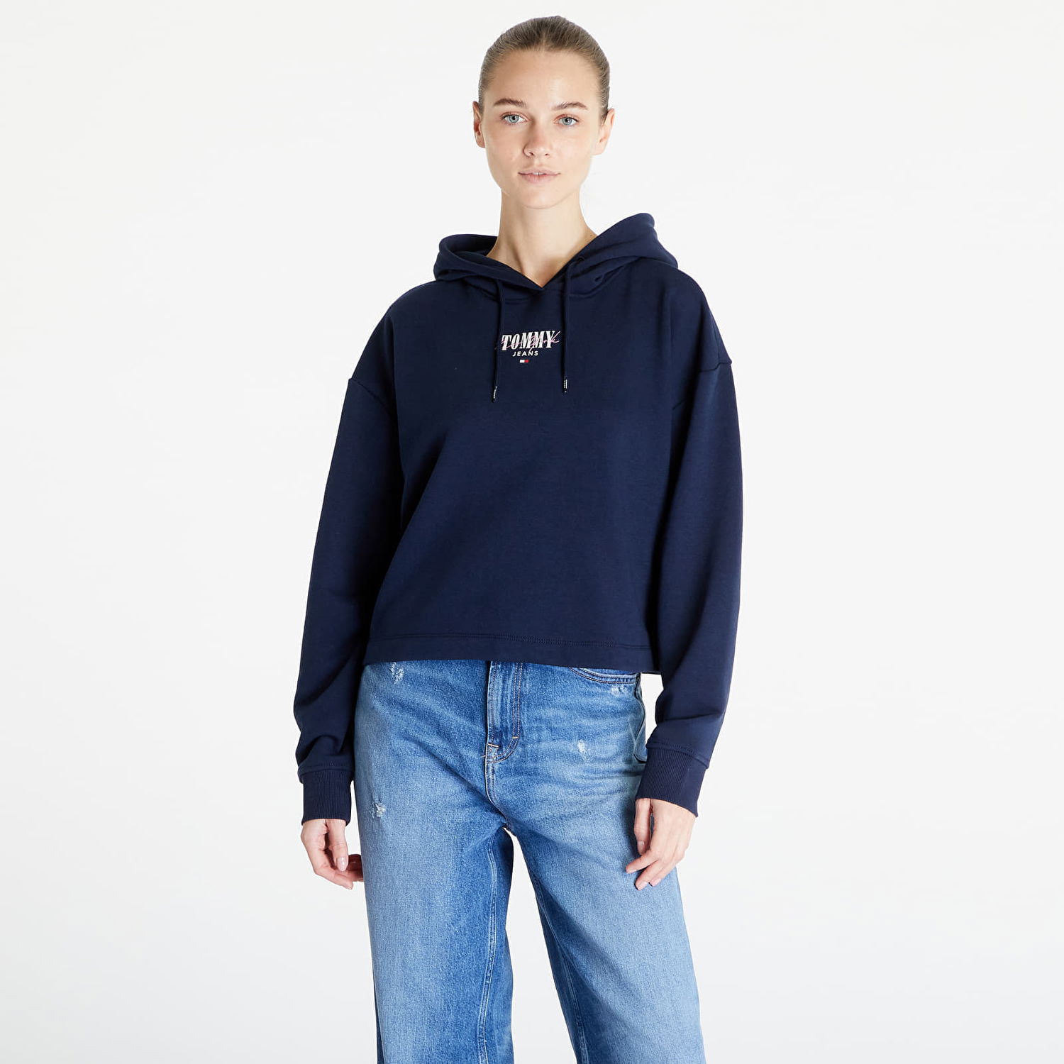 Mikina Tommy Hilfiger Relaxed Essential Logo Hoodie Navy | DW0DW17797 C1G, 0