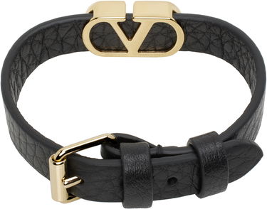 Náramok Valentino Valentino Garavani VLogo Signature Grainy Calfskin Bracelet Čierna | 6Y2J0S49BAX, 1