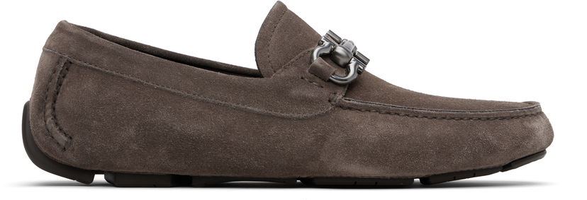 Tenisky a topánky FERRAGAMO Salvatore Ferragamo Gancini Ornament Driver Loafers Šedá | 778798