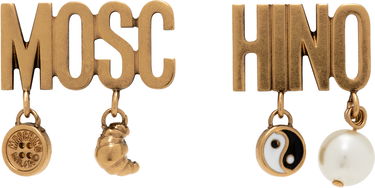 Náušnice Moschino Moschino Lettering Drop Earrings Metalická | 25171A913684081607, 0