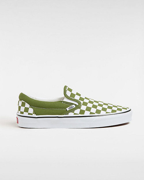 Tenisky a topánky Vans Classic Slip-on Checkerboard Zelené | VN000D03CIB