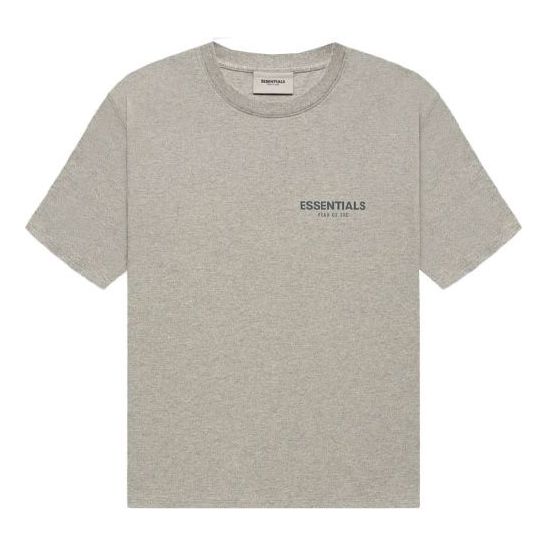 Tričko Fear of God Essentials Short Sleeve Tee Šedá | FOG-FW21-222