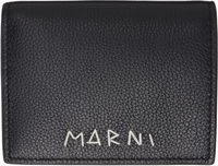 Marni Mending Embroidery Leather Bifold Wallet