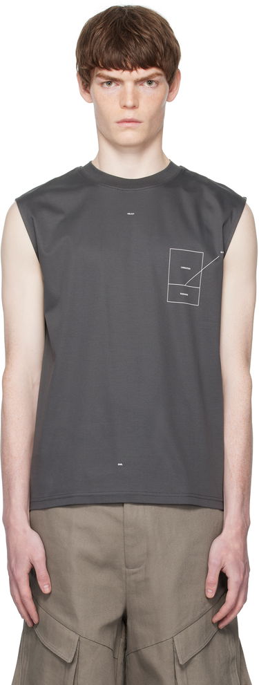Tielko HELIOT EMIL HELIOT EMIL Retina Tank Top Šedá | PREAW25_M_09_145_DGY05, 0