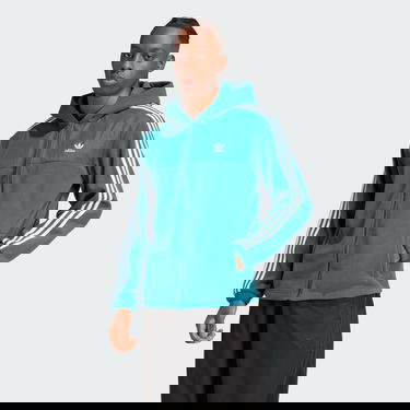 Mikina adidas Performance Adicolor 3-Stripes Teddy Fleece Hoodie Zelené | IZ2488, 0