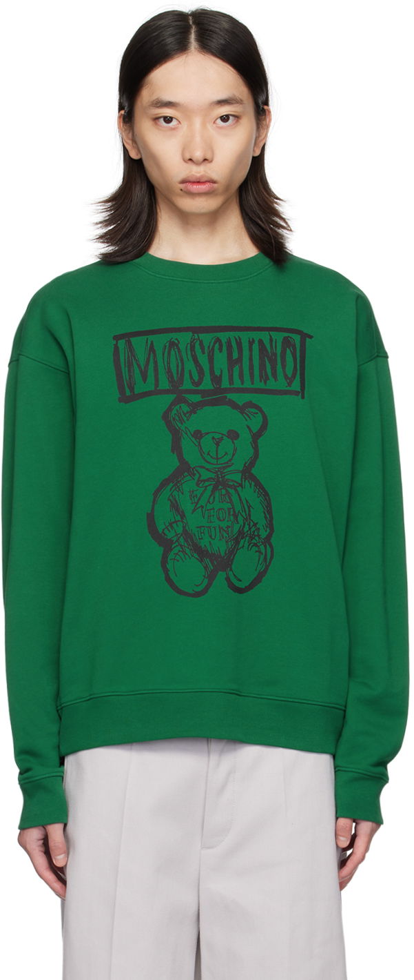 Mikina Moschino Teddy Bear Graphic Sweatshirt Zelené | 242ZRV172770281389, 0