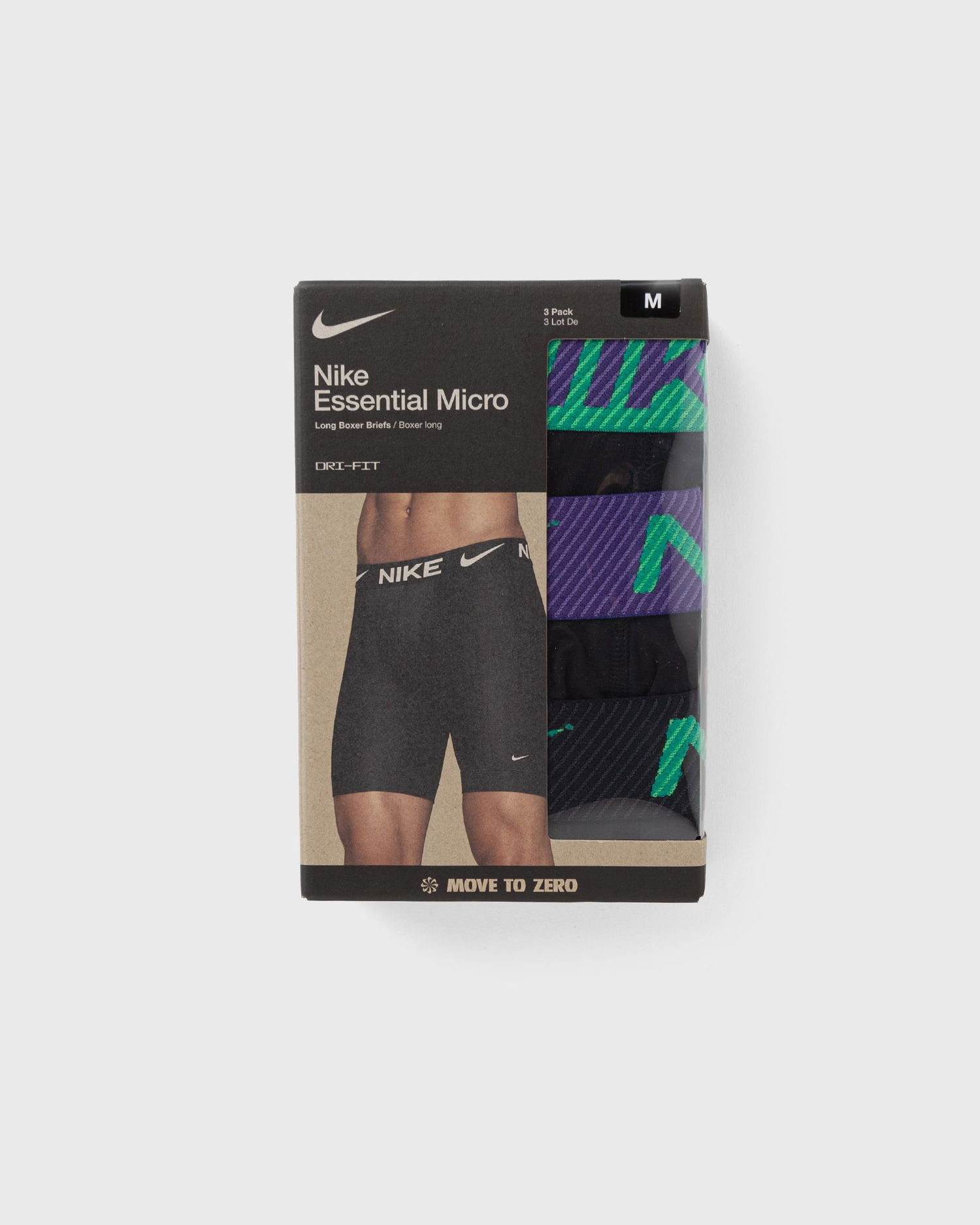Boxerky Nike Micro Boxer Brief Long 3-Pack Čierna | 0000KE1158U9M, 1