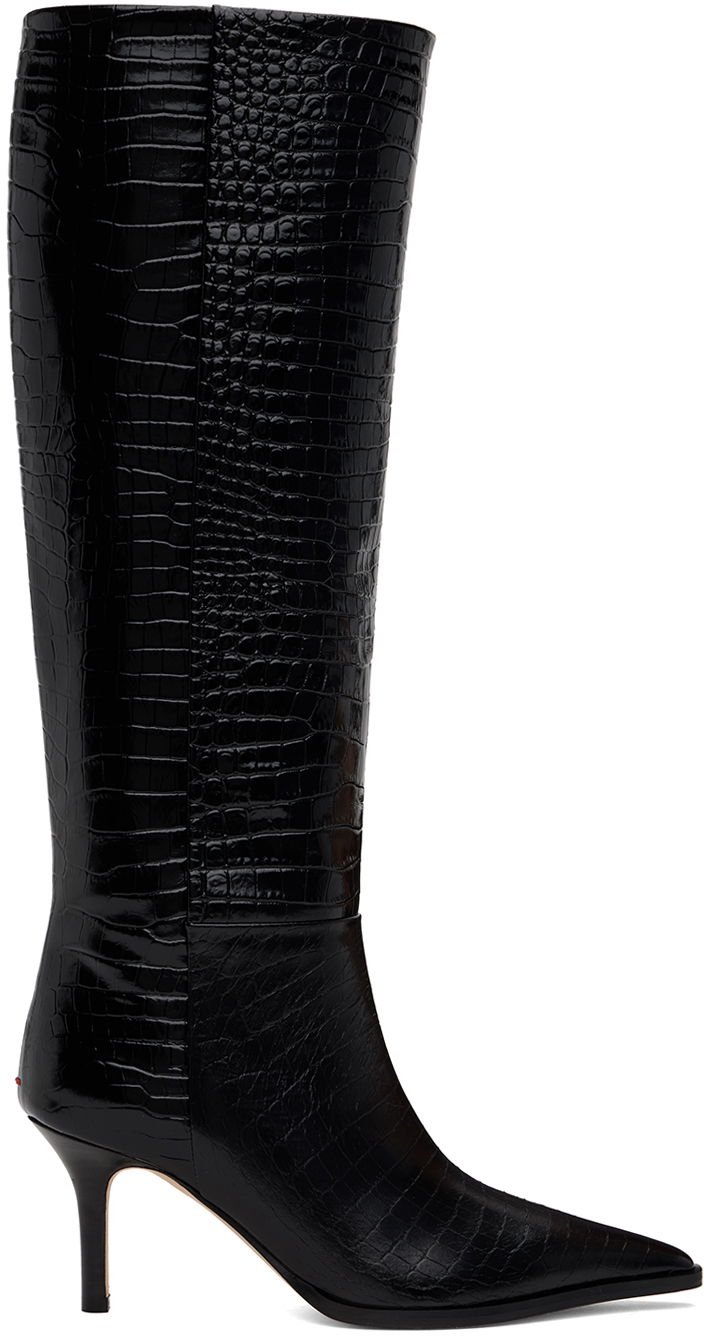 Ponožky Aeyde Aeyde Tula Leather Tall Boots Čierna | A11-KB-TULP75ST95-FW24-800-065