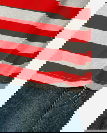 Tričko Junya Watanabe Striped T-Shirt Červená | WM-T019-051 GRYRED, 5