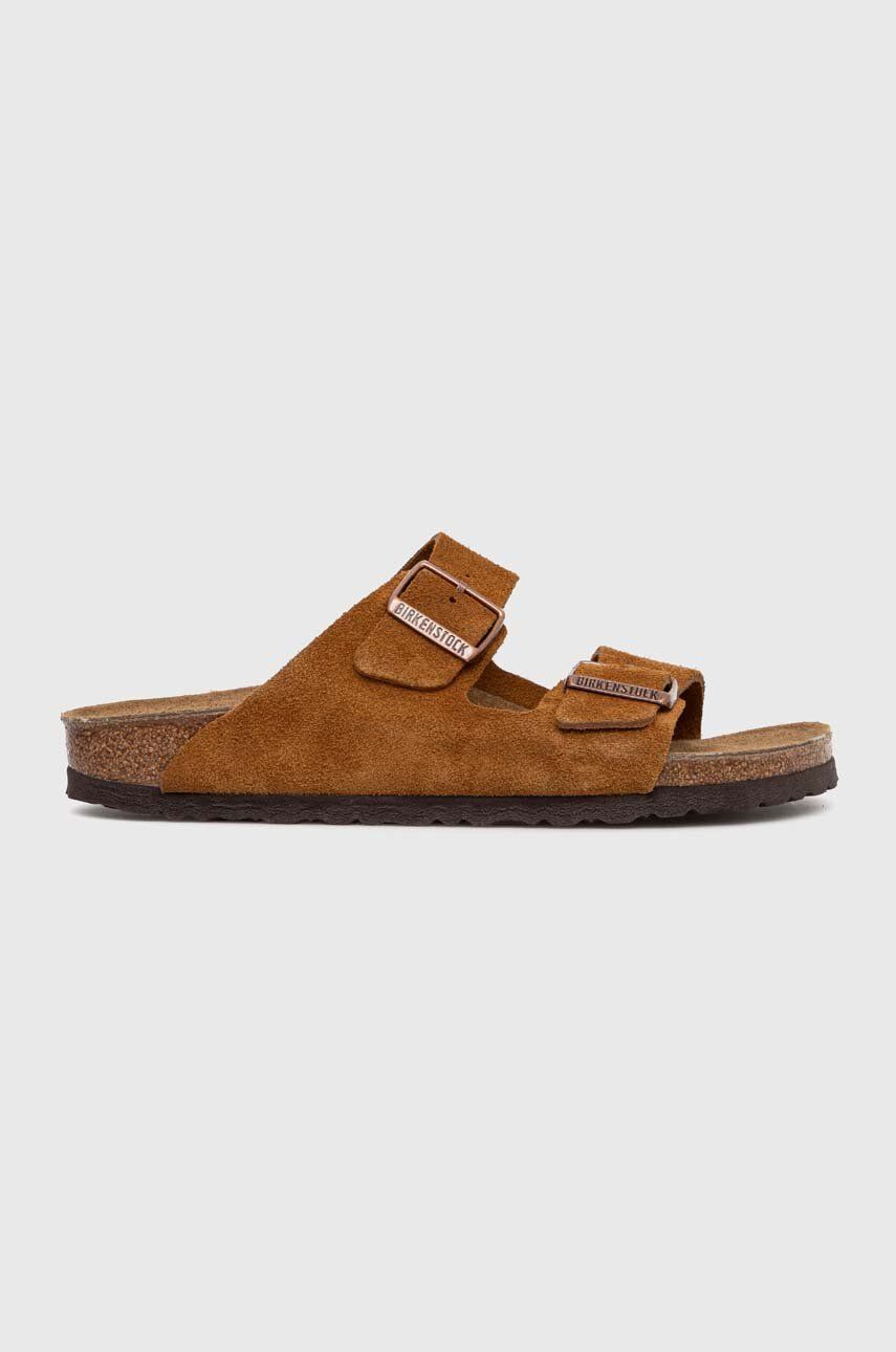 Tenisky a topánky Birkenstock Birkenstock Arizona Suede Slides Hnedá | 1027162, 0