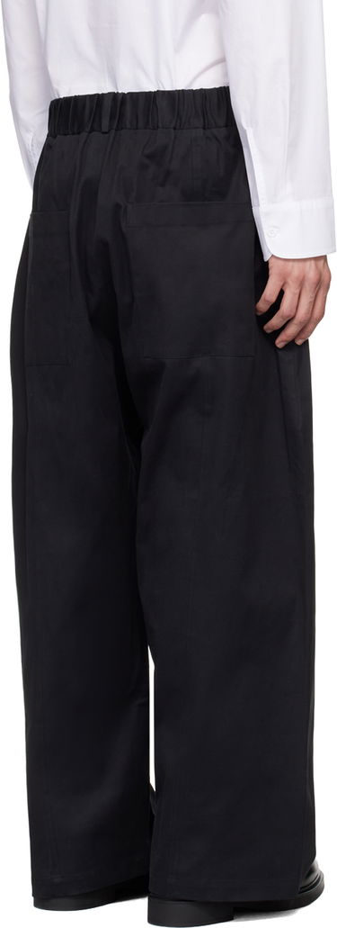 Nohavice sage NATION SAGE NATION Welt Trousers Čierna | S019 WELT TROUSER, 2