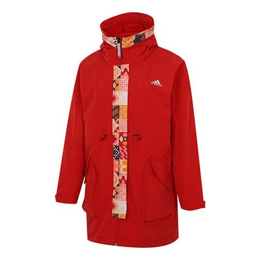 Parka adidas Originals adidas Limited Fleece Lined Hooded Jacket Červená | HI3263