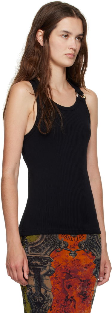 Tielko Jean Paul Gaultier Jean Paul Gaultier 'The Piercing' Tank Top Čierna | 25/03-W-TO375-J014-00, 1
