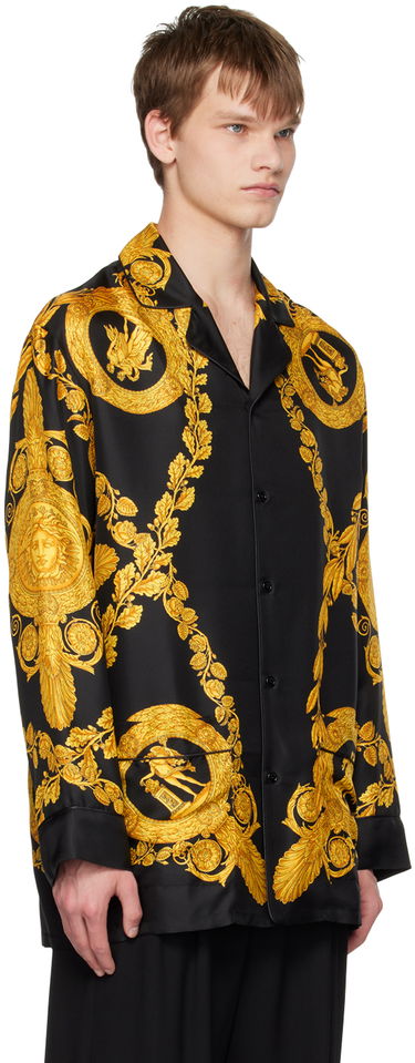 Košeľa Versace Baroque Print Pyjama Shirt Čierna | 1005376 1A06980, 1