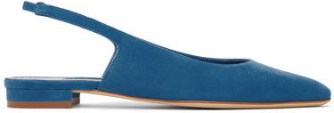Šaty Manolo Blahnik Manolo Blahnik Sawra Slingback Ballerina Flats Modrá | 125-2929, 0