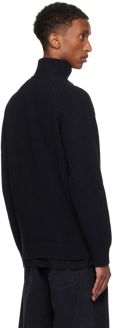 Sveter Carhartt WIP Ribbed Half-Zip Sweater Čierna | I033913, 2
