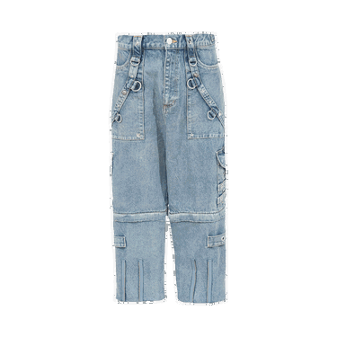 Džínsy Balenciaga Raver Baggy Pants Modrá | 681703 TJW60 4012, 0