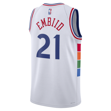 Dres Nike Dri-FIT NBA Swingman Joel Embiid Philadelphia 76ers City Edition 2024/25 Biela | FQ4355-101, 2