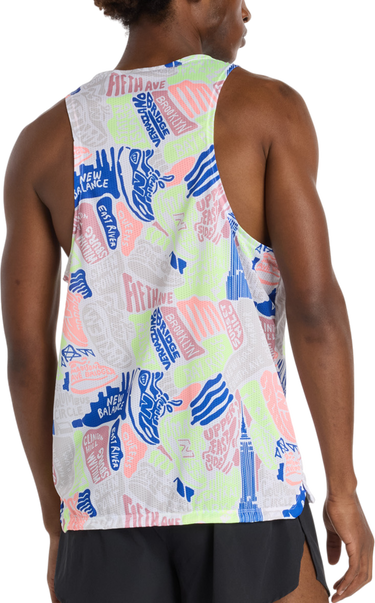 Tielko New Balance NYC Marathon Print Running Singlet Rôznofarebný | mt53251m-mlt, 1