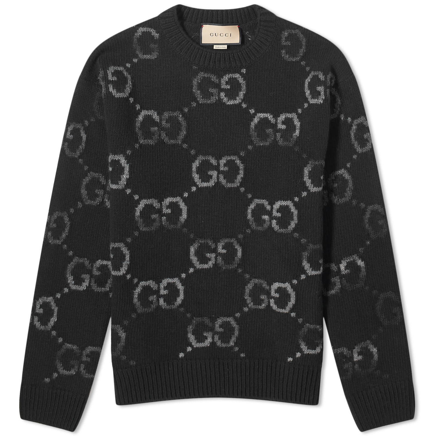 Sveter Gucci Jumbo GG Jacquard Crewneck Čierna | 770509-XKDSJ-1152, 0