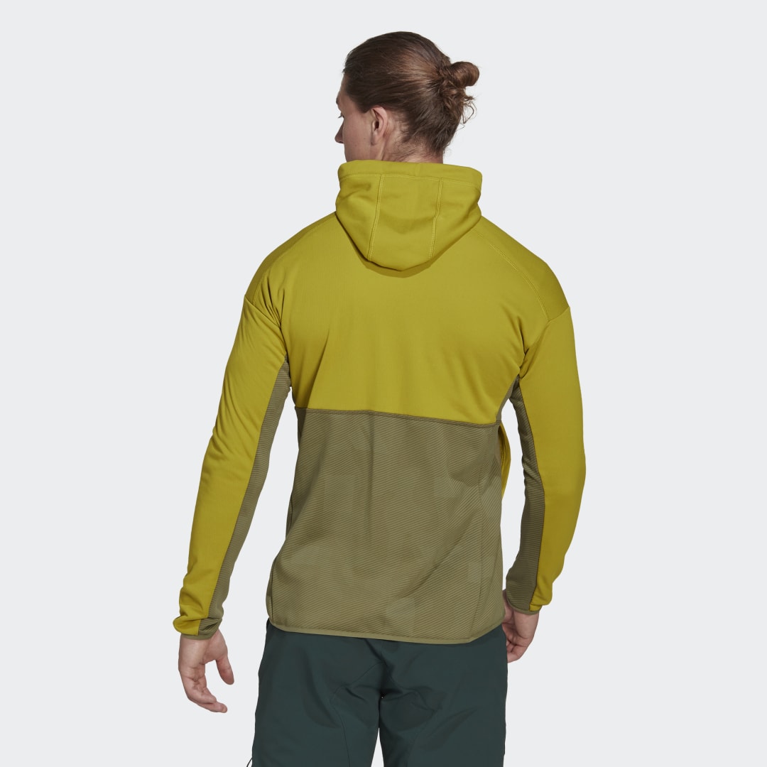 Bunda adidas Originals Terrex Zupahike Hooded Fleece Jacket Žltá | HH9217, 1