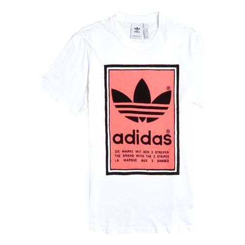Tričko adidas Originals Originals Filled Label Logo T-Shirt Biela | ED6938