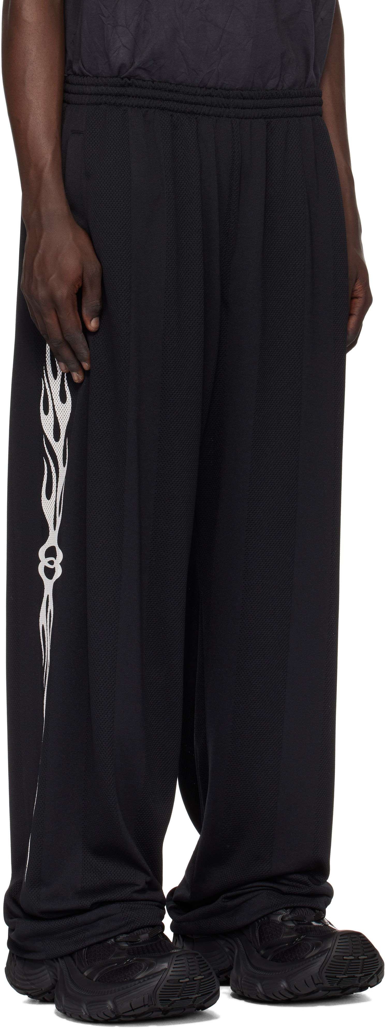 Tepláky Balenciaga Balenciaga Baggy Mesh Track Pants Čierna | 794852TQV381000, 1