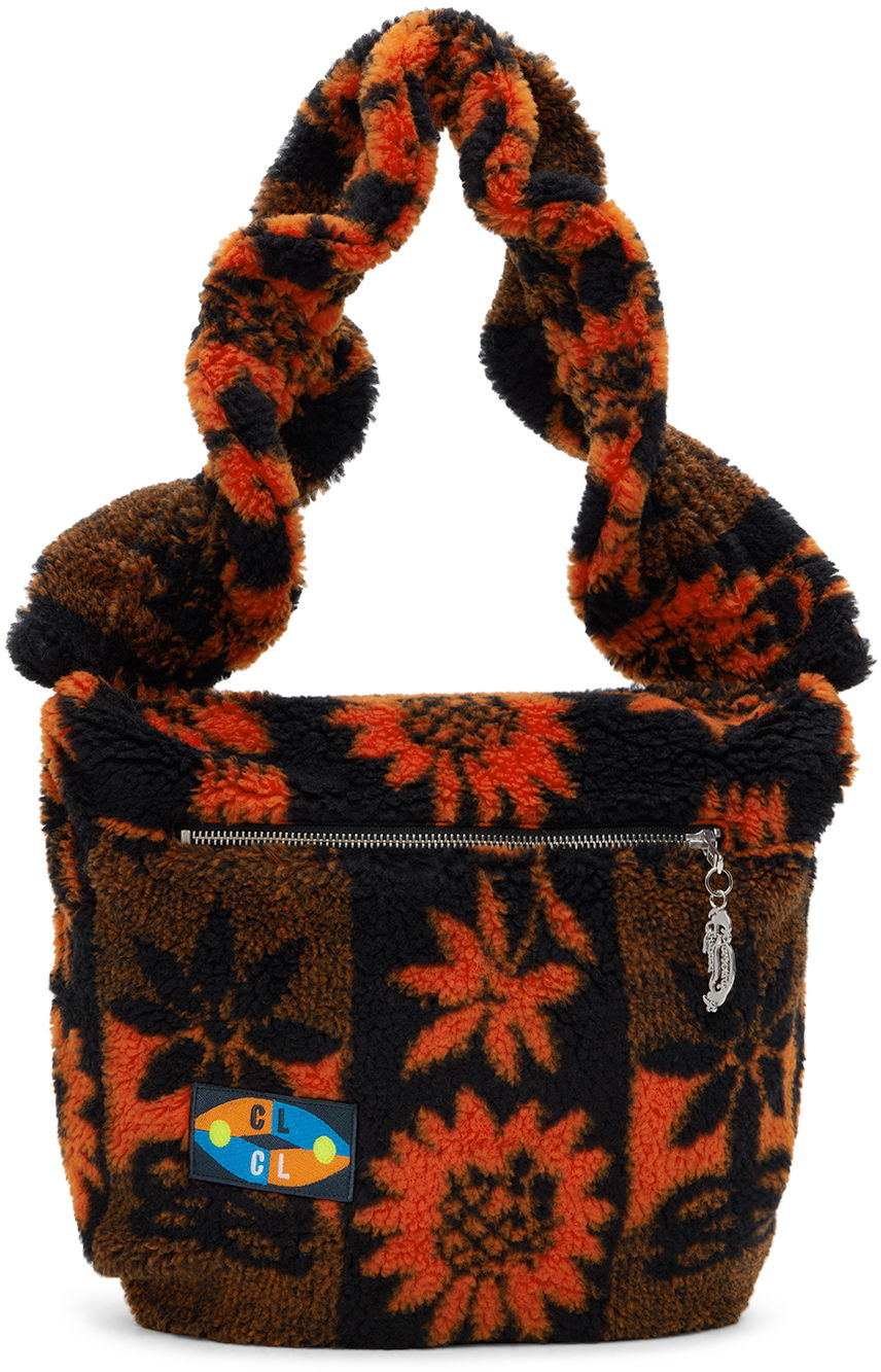 Chopova Lowena Sunflower Fleece Shoulder Bag