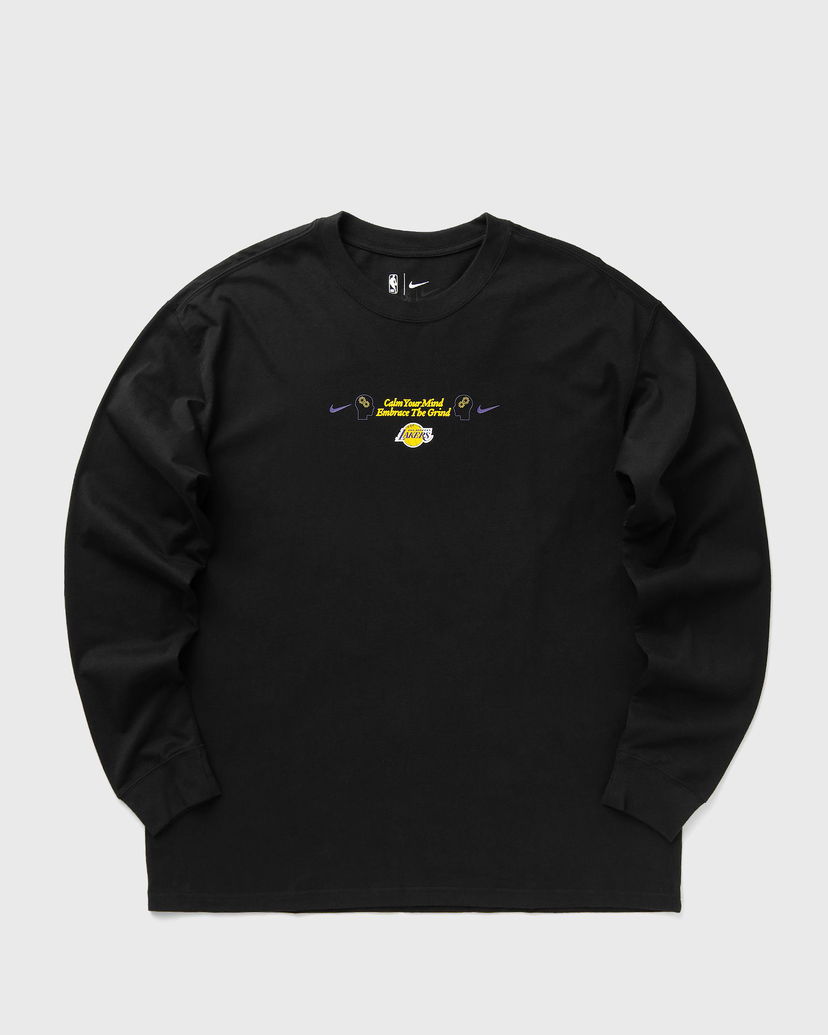 Tričko Nike Los Angeles Lakers MAX90 Long Sleeve Sweatshirt Čierna | HQ0662-010