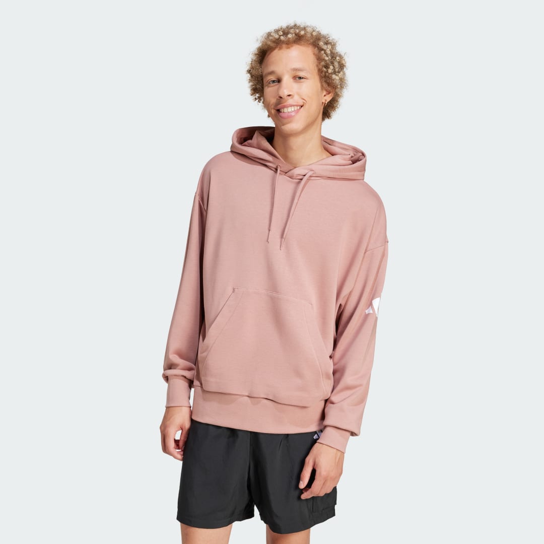 Mikina adidas Performance Loose Fit Terry Hoodie Ružová | JF3598, 0