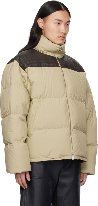 Prešívaná bunda Bottega Veneta Bottega Veneta Frosted Poplin Puffer Jacket Béžová | 815198V1LE03008, 1