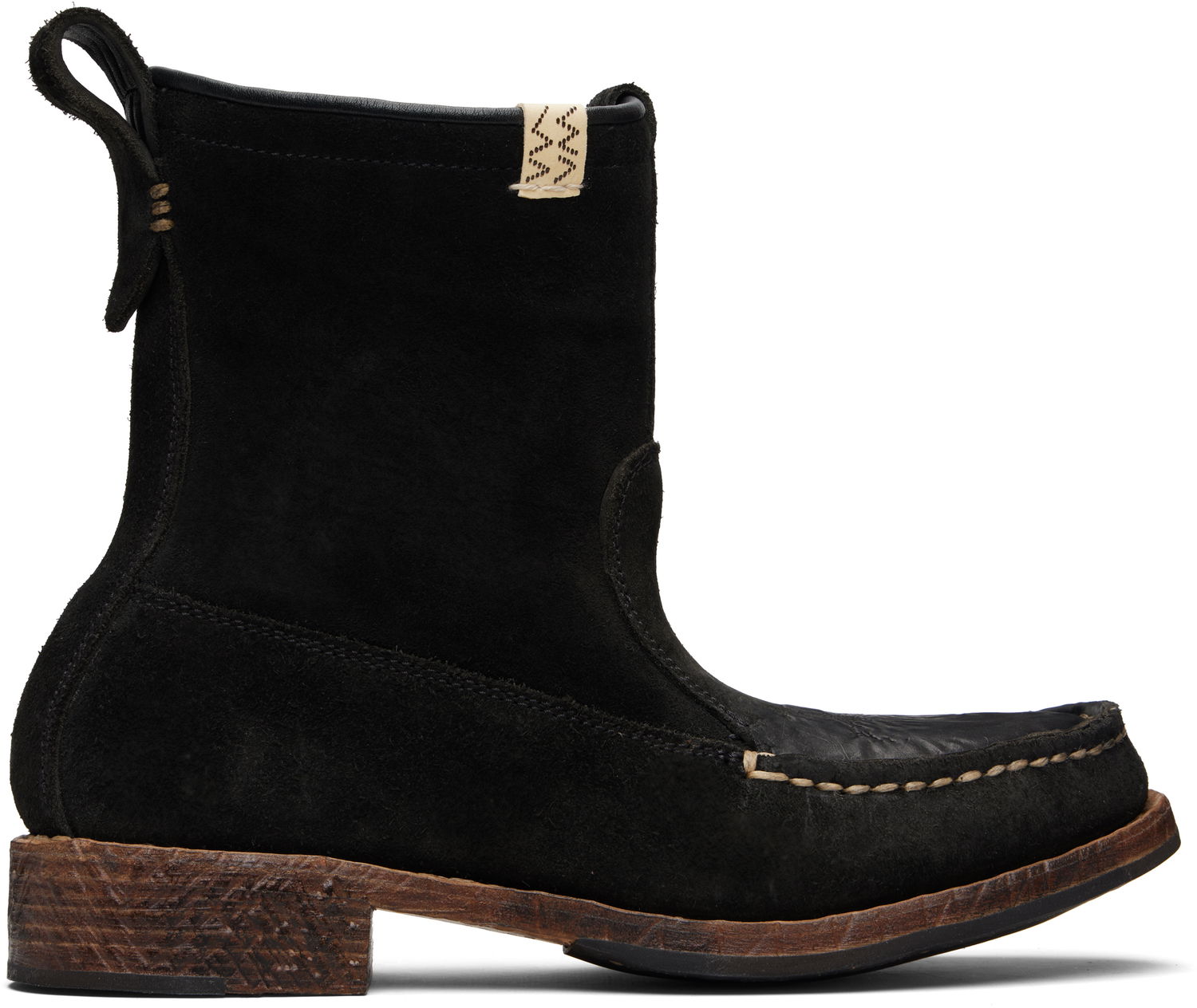 Tenisky a topánky visvim Nakoda Suede Moc-Toe Boots Čierna | 0125202002009, 0