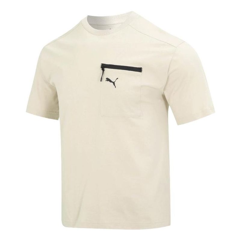 Tričko Puma Open Road Men's Pocket T-Shirt Béžová | 676677-88
