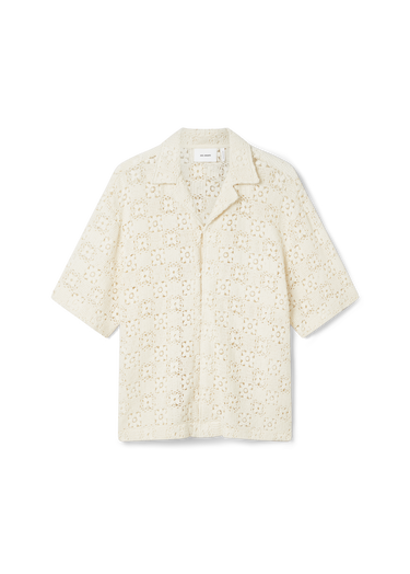 Košeľa AXEL ARIGATO Crochet Shirt Biela | A2903001, 0