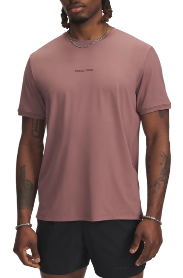 Tričko Under Armour Project Rock Iso Chill T-Shirt Vínová | 6007149-651, 0