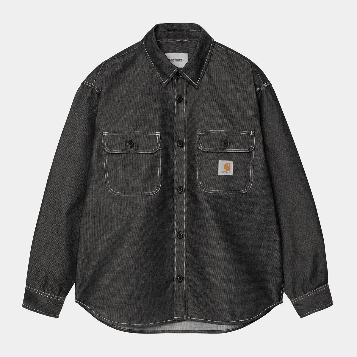 Košeľa Carhartt WIP Tigan Shirt Jac rigid Čierna | I036263_9, 0