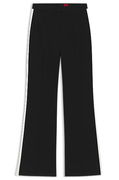 Stretch Regular-Fit Trousers with Side Stripes