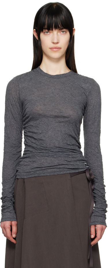 Košeľa OUR LEGACY Our Legacy Strain Slim Long Sleeve T-Shirt Šedá | W2256A4, 0