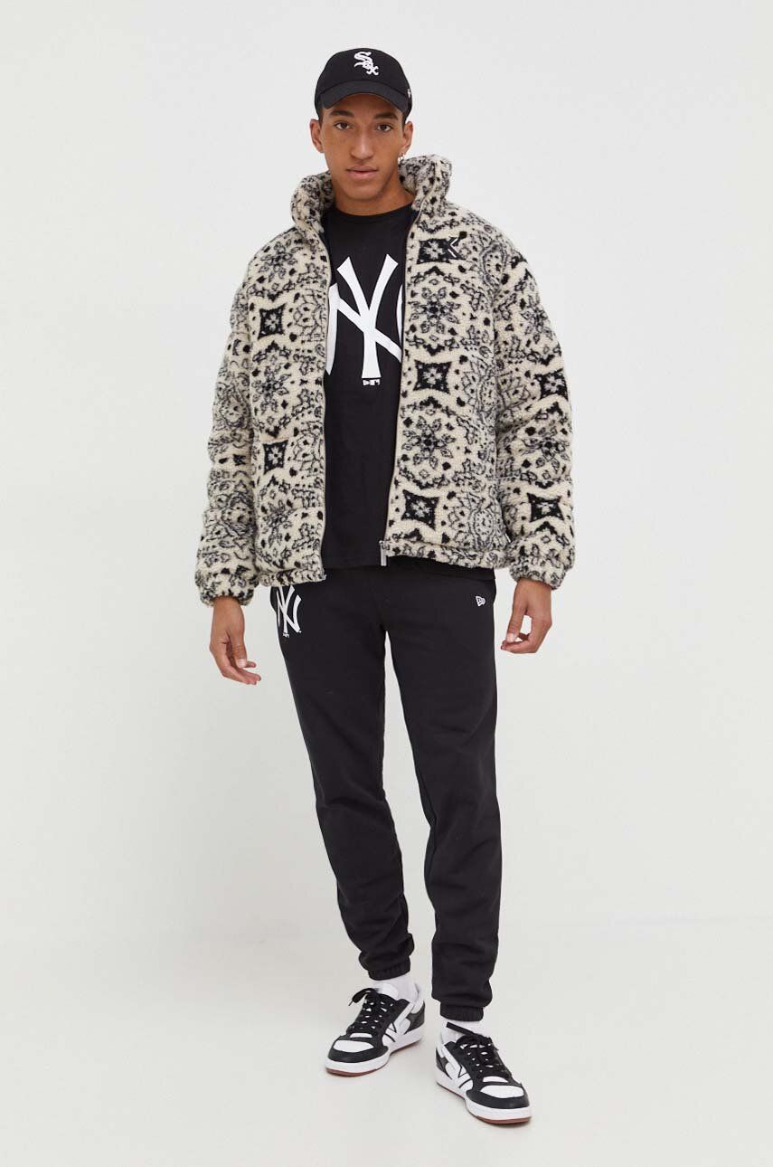Tepláky New Era Printed Sweatpants Čierna | 60416726, 1