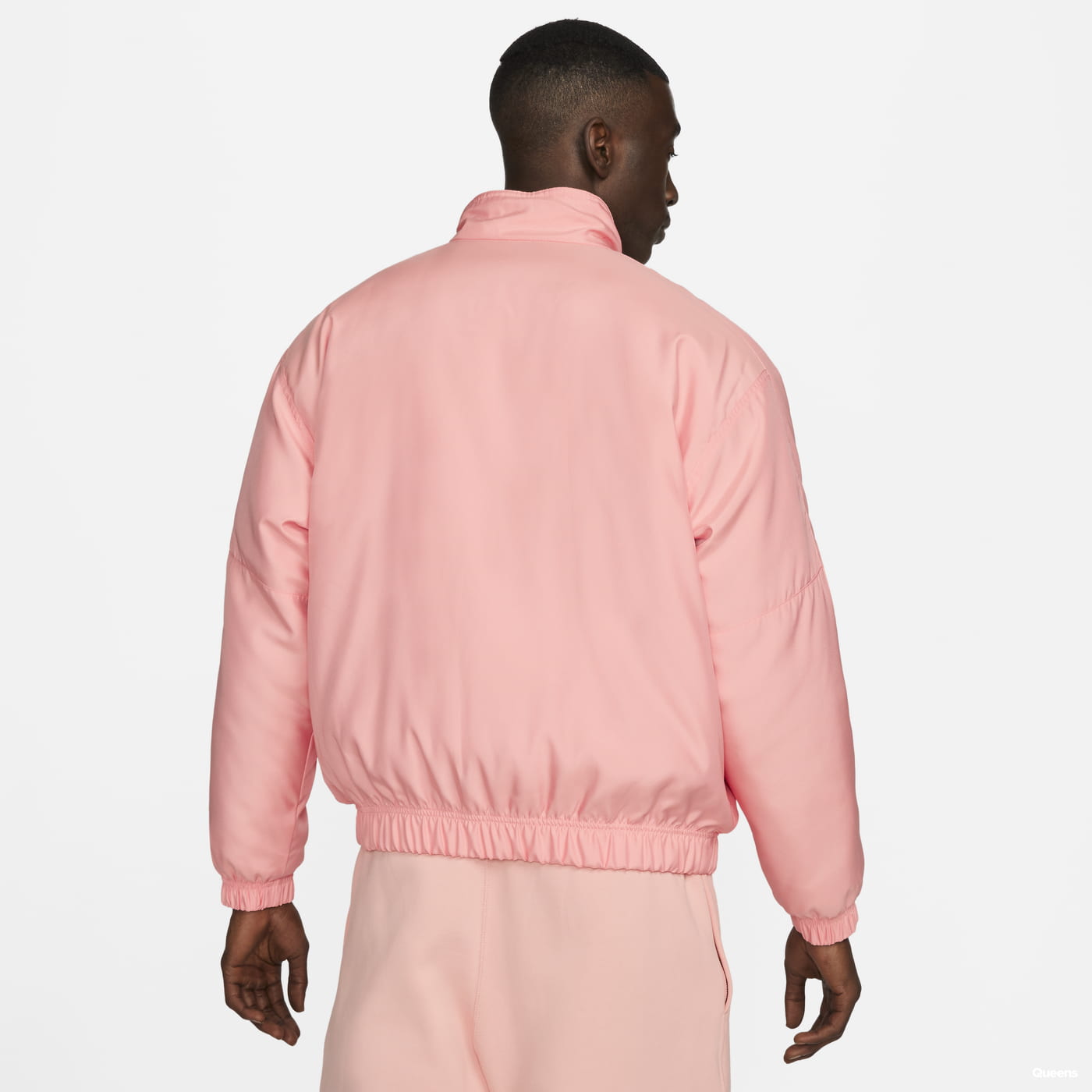 Bomber bunda Nike Solo Swoosh Satin Bomber Jacket Ružová | DN1266-697, 1