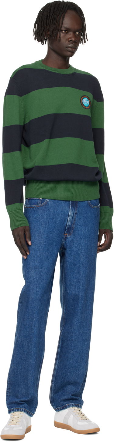 Sveter Lacoste Lacoste Striped Cotton Jersey Sweater Zelené | AH5179_C5C, 3