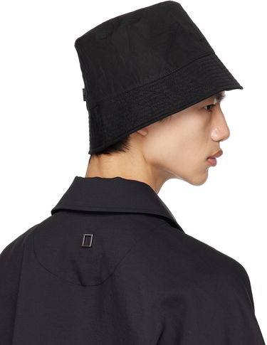 Klobúk WOOYOUNGMI Crinkle Bucket Hat Čierna | W231AC53, 2
