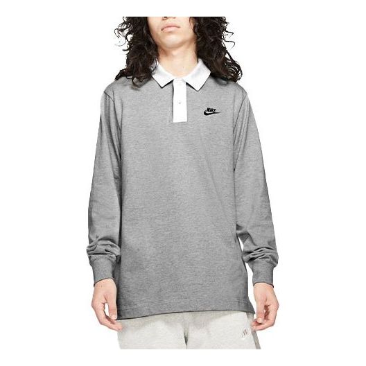 Polo tričko Nike Long Sleeve Polo Šedá | DD6180-050