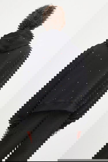 Mikina Sky High Farm Sky High Farm Studded Cropped Hoodie Čierna | SHF07T041, 2