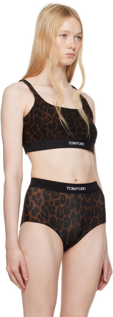 Podprsenka Tom Ford Tom Ford Leopard Signature Bralette Hnedá | BRJ016-JEP030, 1